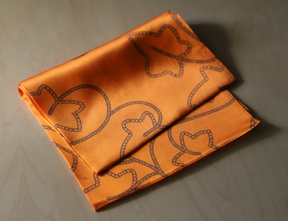 Elegant Ivy Silk Scarf