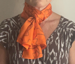Elegant Ivy Silk Scarf